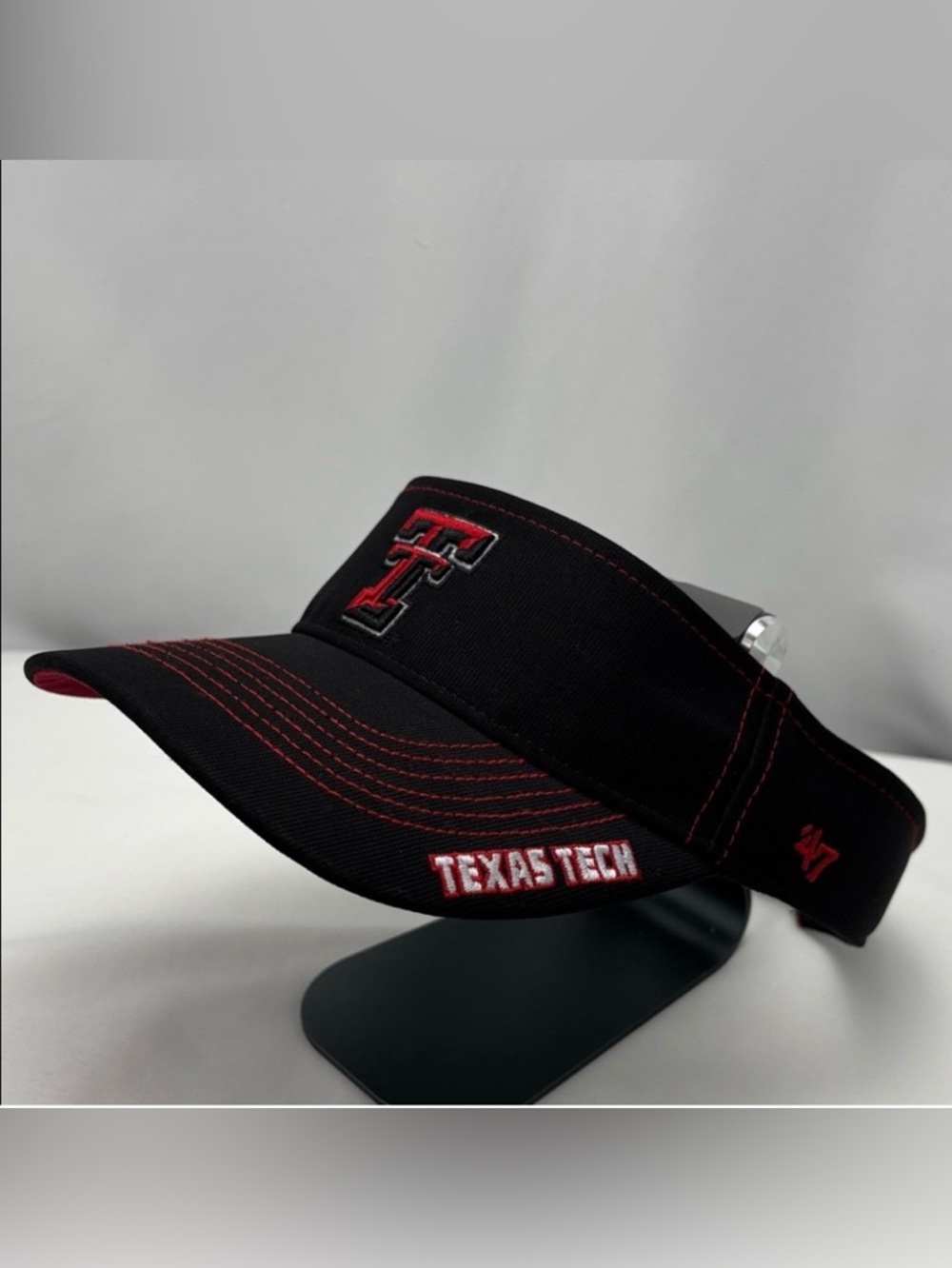 47 Brand Black‎ and Red Texas Tech Visor